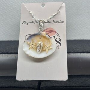 Shell and Starfish Pendant Necklace